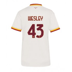 AS Roma Wesley Franca #43 Borta Kläder Dam 2026-27 Kortärmad